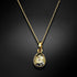 Кулон "Kristāla Lāse (Gold Patina)" с кристаллами Swarovski™